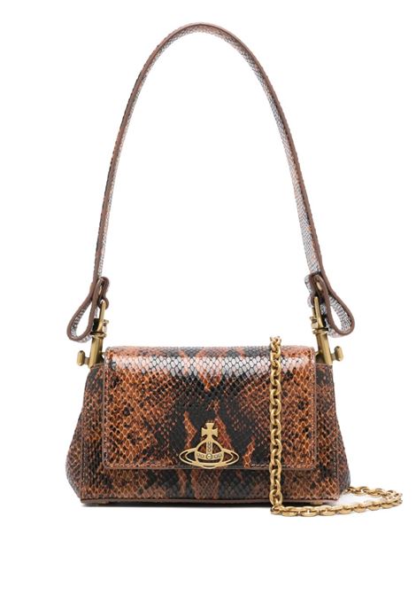 Borsa a spalla hazel in marrone Vivienne westwood - donna VIVIENNE WESTWOOD | 46030001WL007YC206